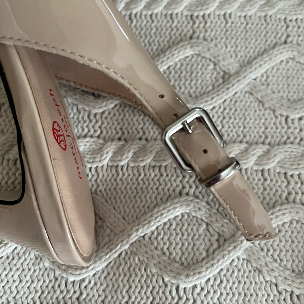 Marc Joseph New York Beige Juliana Place Slingback Pumps Heels Women’s Size 9 - Picture 14 of 15